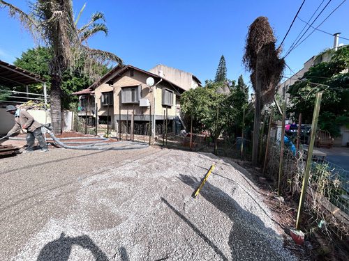 Raise level of the ground, garden