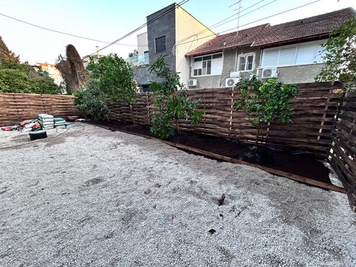 Raise level of the ground, garden 2