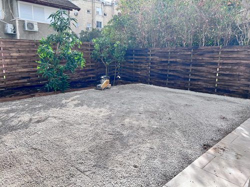 Raise level of the ground, garden 3