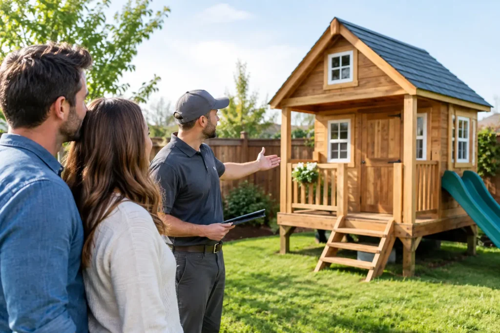 Choosing an Outdoor Playhouse Builder Locally