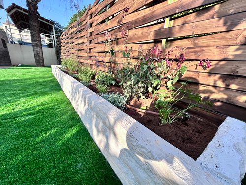 Custom-Built Stone Planters